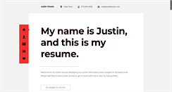 Desktop Screenshot of justinhowes.com