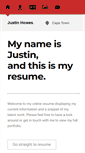 Mobile Screenshot of justinhowes.com